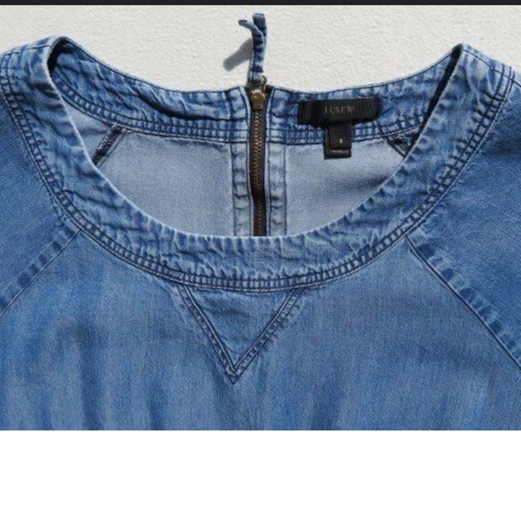 J. Crew Lightweight Washed Chambray Dress - Picture 2 of 7